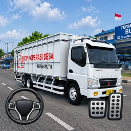 Truck KOPDES Merah Putih Oleng